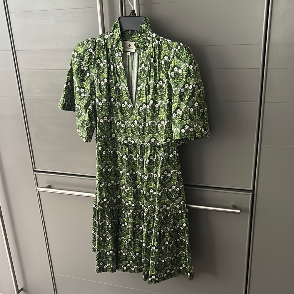 Tuckernuck Green Floral Mini Dress EUC small